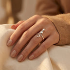 Silver Cat Motif Ring